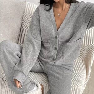 Cozy Gray Women's Lounge Set